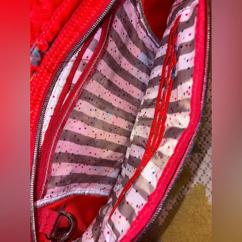 Lug Windjammer Tote Bag Crimson Bloom Floral Red - Picture 16 of 16